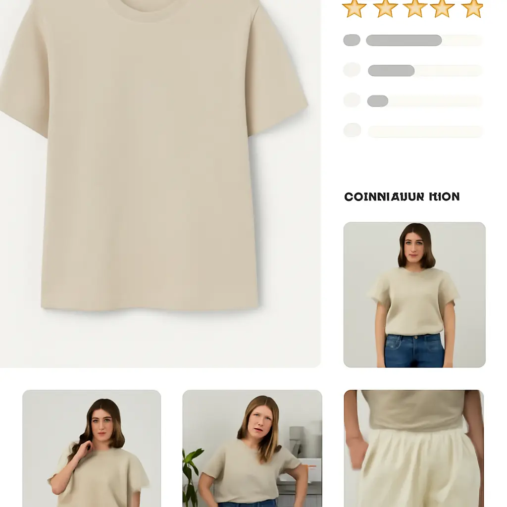 Compare seller feedback Side-by-side comparison of seller ratings and customer photos on a product page